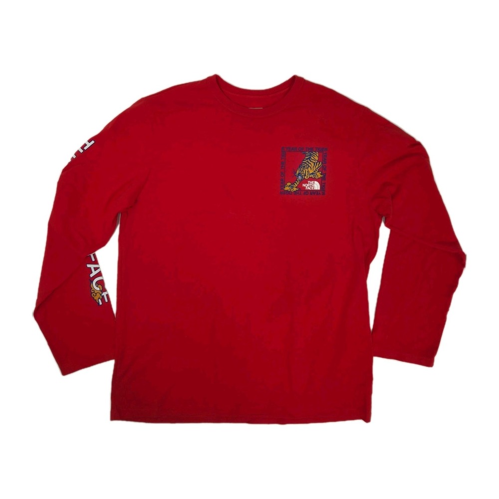 The North Face Year Of the Tiger Red Long Sleeve Men's XLarge Lunar New Year